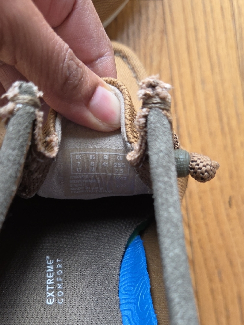 Clarks Collection Slip-On Moccasin in Taupe with Blue Insole - Picture 10 of 11
